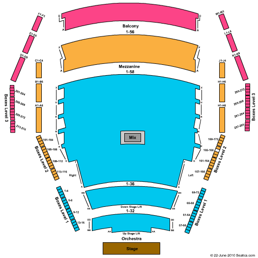 Centre In The Square Seating Chart